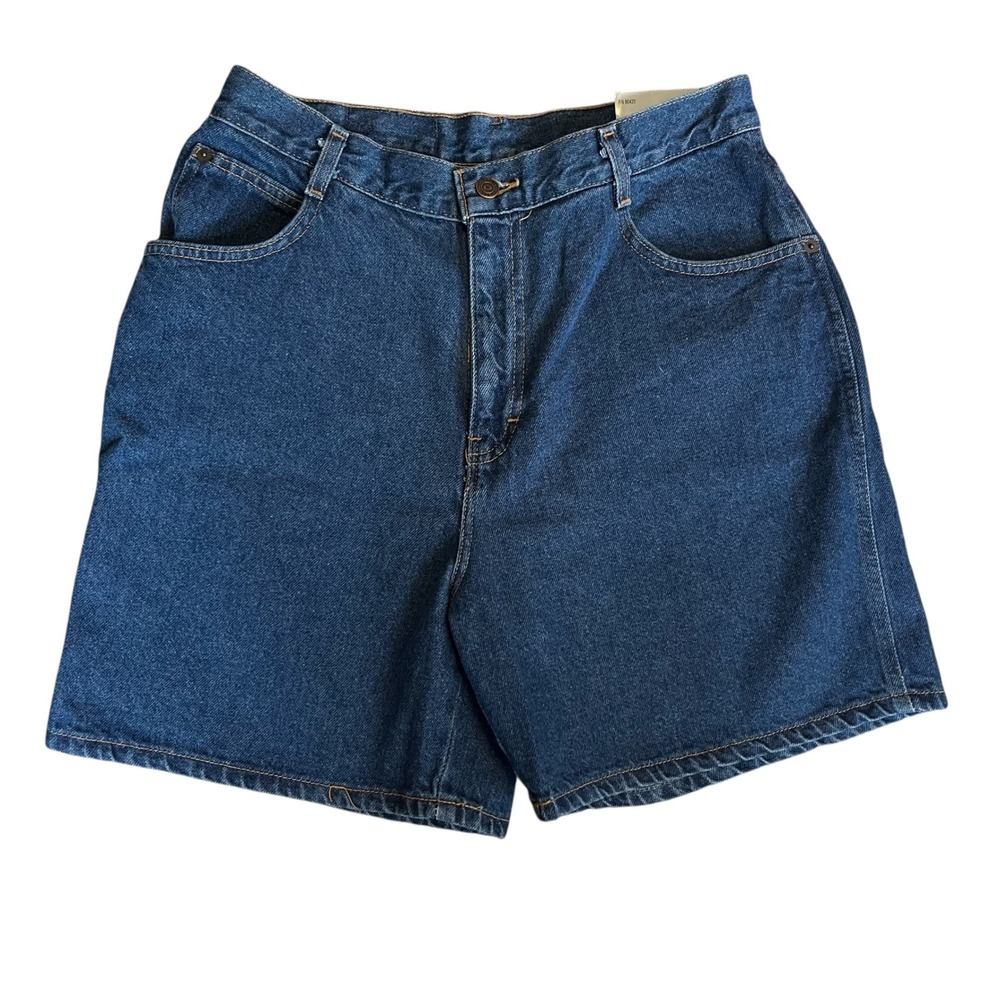 Gitano Vintage High Waisted Denim Shorts Dark Wash Size 14 NWT 90s Mom Shorts